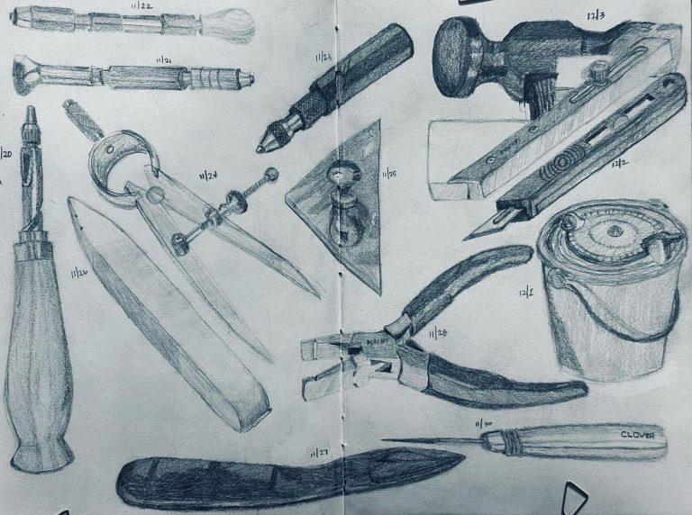 Read more about the article 14 days of bookbinding graphite.