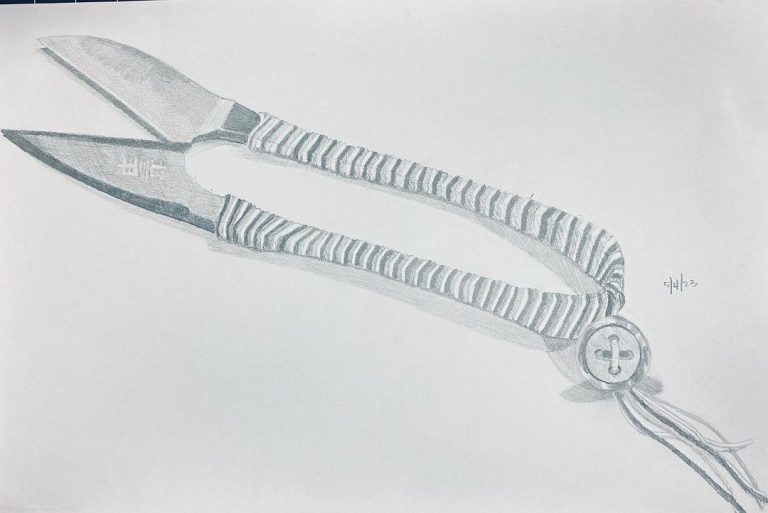 Read more about the article 18â€x 24â€ enlargement of my thread snips. Possibly day 976. Who knows?