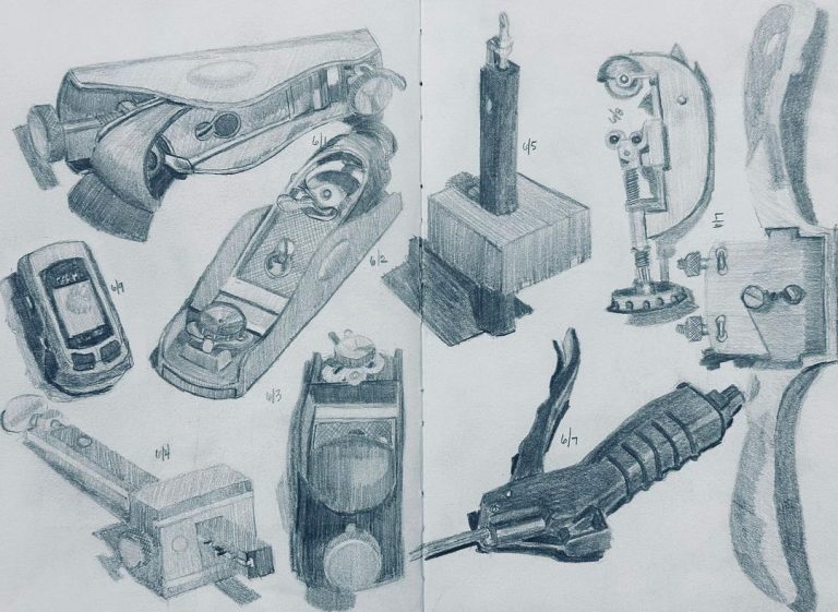 Read more about the article Another spread; another 9-days of graphite.