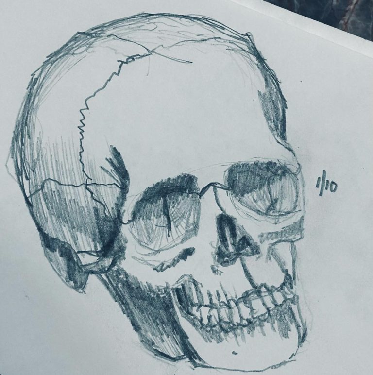 Read more about the article Consecutive day 1,227; Strada day 10.   Thereâ€™s a phoned in skull â€“ Iâ€™m on a dea