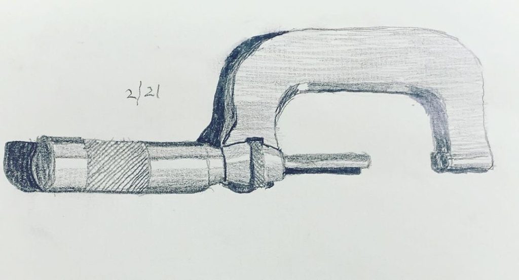 Read more about the article Day 174. Brown & Sharpe  micrometer.