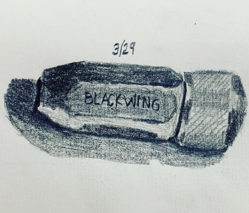 Read more about the article Day 210. Still offhand. Also, this is a beautiful pencil sharpener that creates