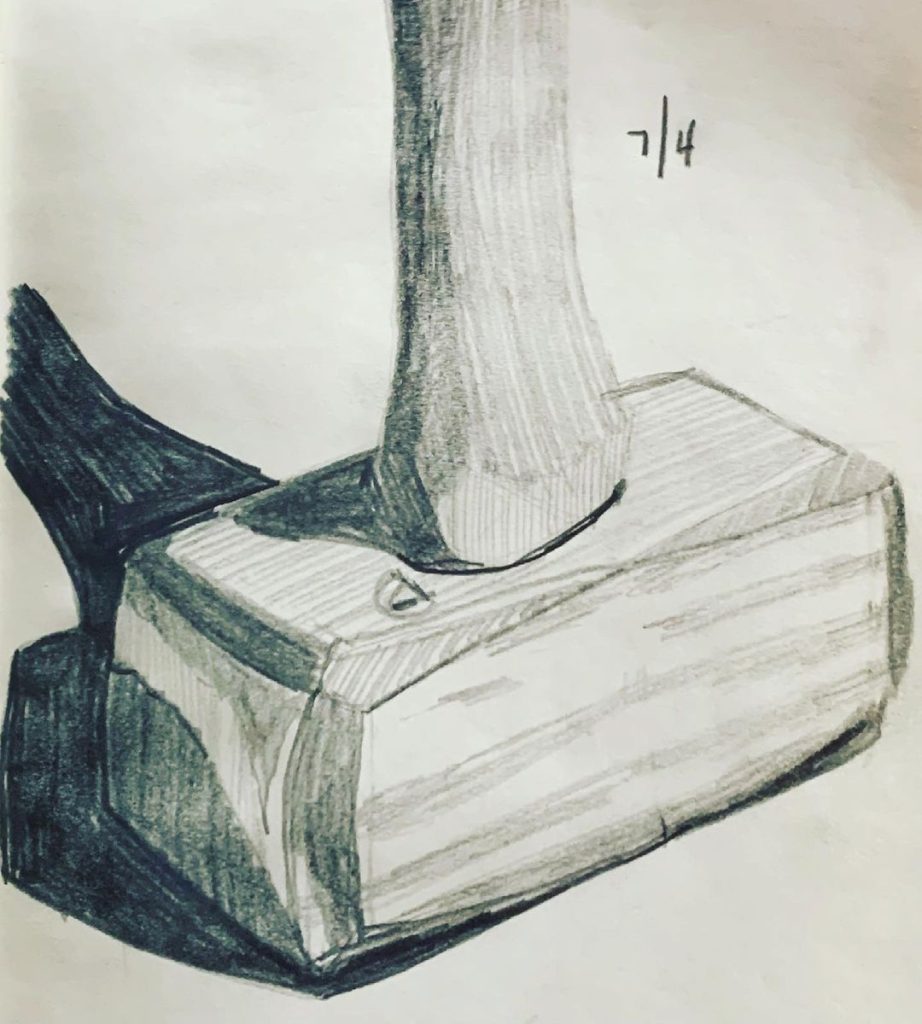 Read more about the article Day 307. Lost Art Press lump hammer