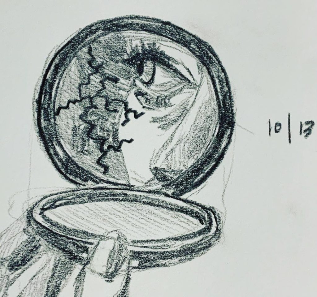 Read more about the article Day 408. Bad luck. Broken mirrors and the Masterâ€™s incarnation, Missy.