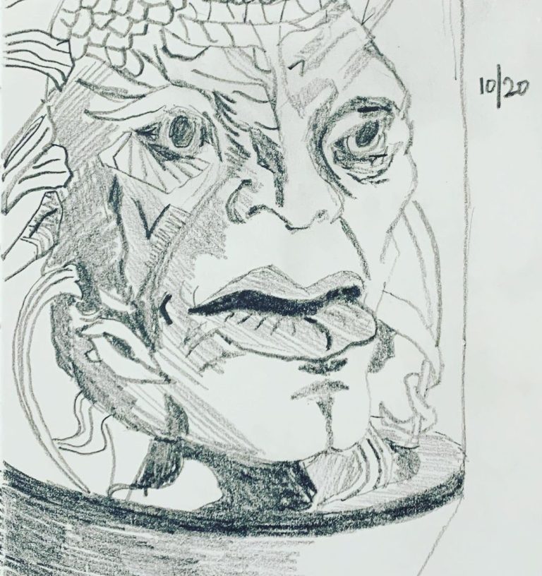 Read more about the article Day 415. Shrunken Head. Doctor Who â€œGridlockâ€. The Face of Boe. Or Jack Harkness