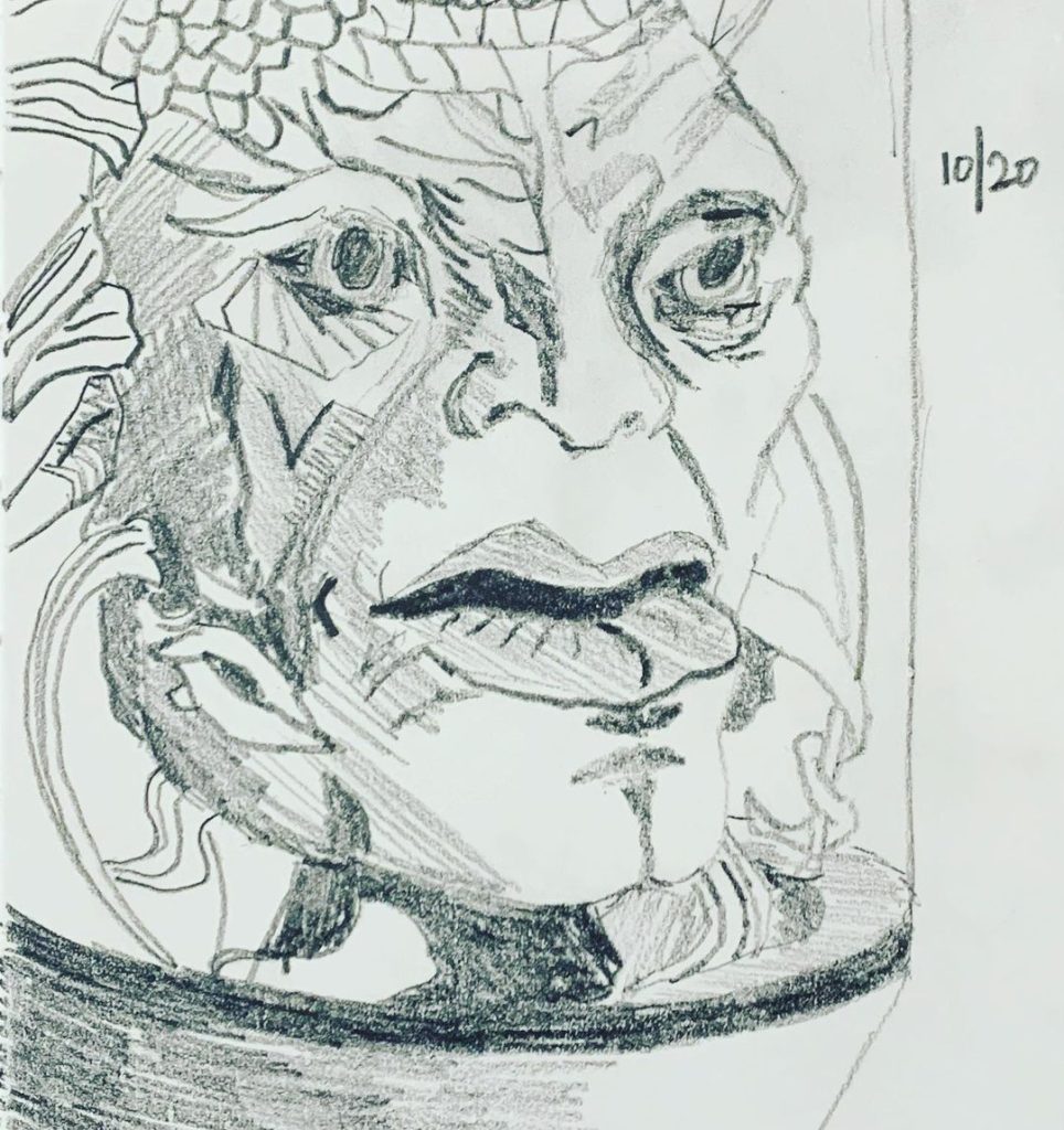 Read more about the article Day 415. Shrunken Head. Doctor Who â€œGridlockâ€. The Face of Boe. Or Jack Harkness