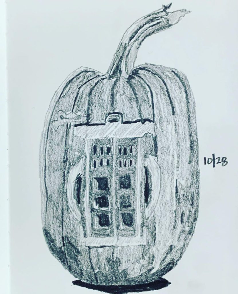 Read more about the article Day 423. Pumpkin. In nearly 60 years of Doctor Who, apparently pumpkins arenâ€™t a