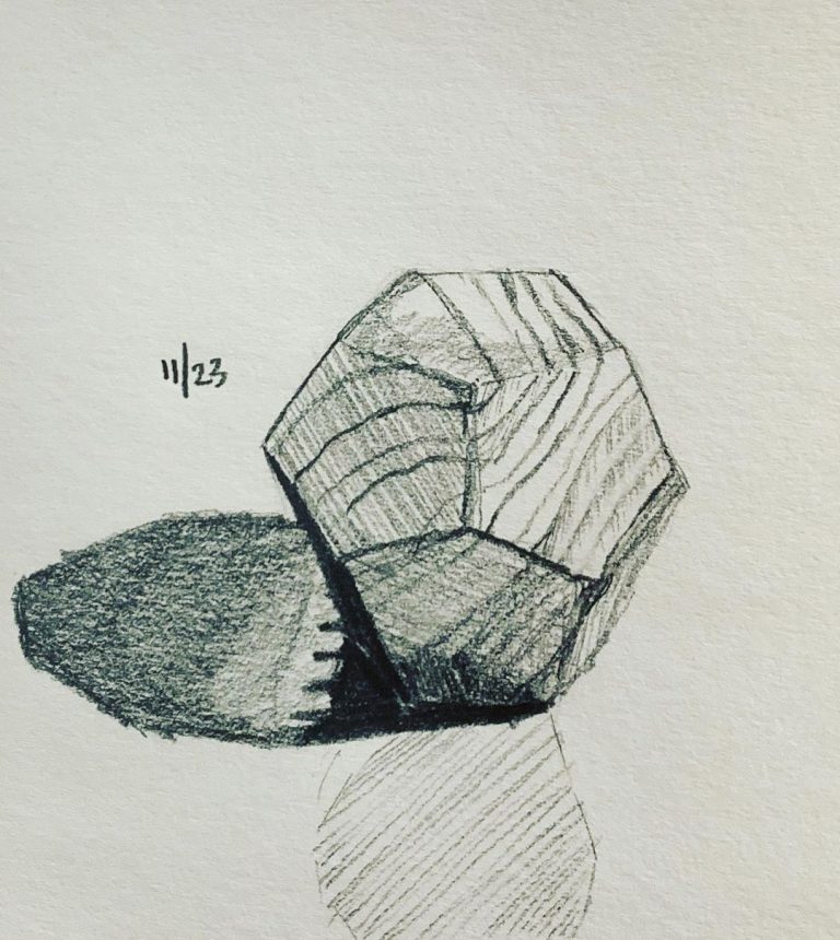 Read more about the article Day 449. Another stab at the dodecahedron.