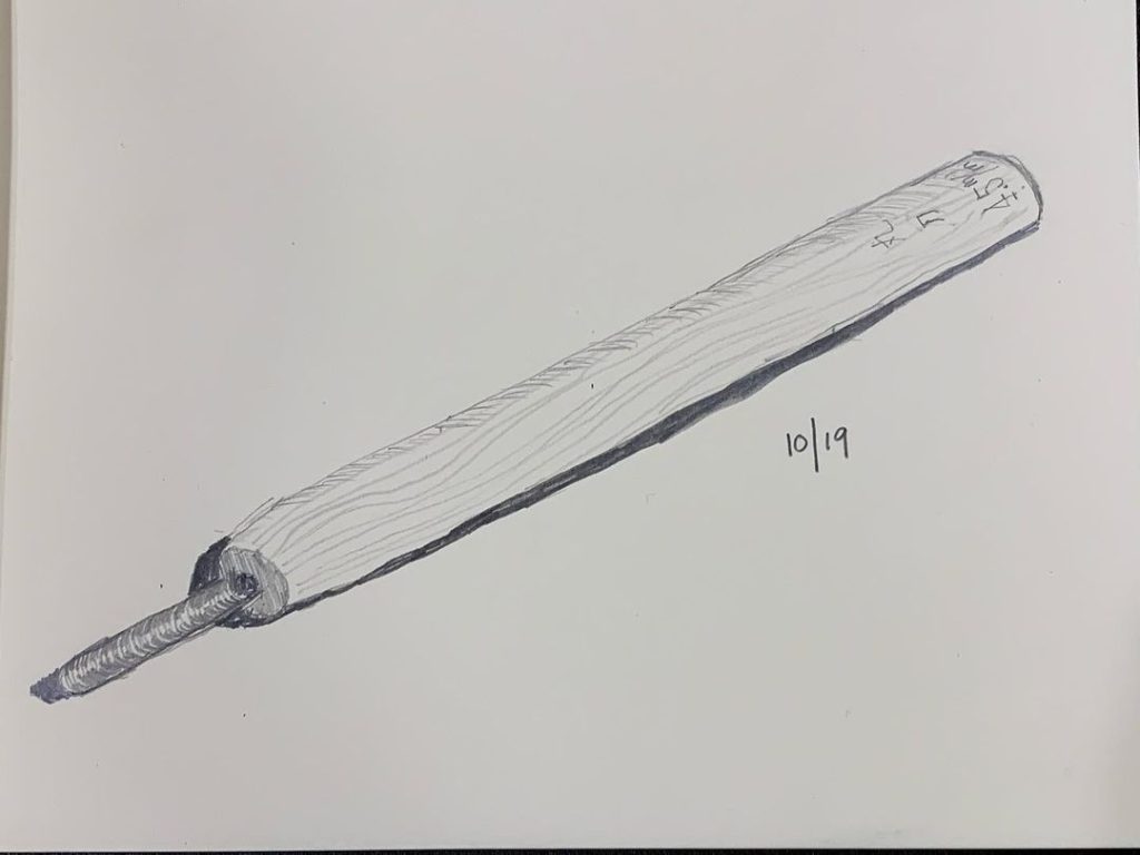 Read more about the article Day 49. New Japanese gouge that needs shortening to fit my mitts.