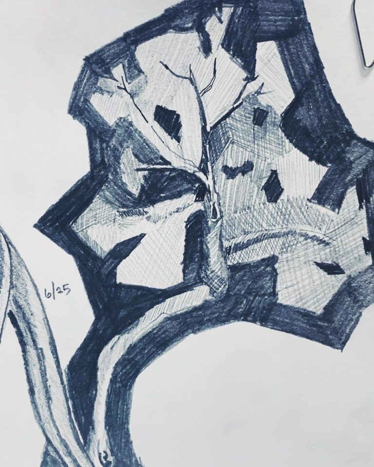 Read more about the article Day 663. Tree abstraction in Mueller Park during a (delightful) family hostage s