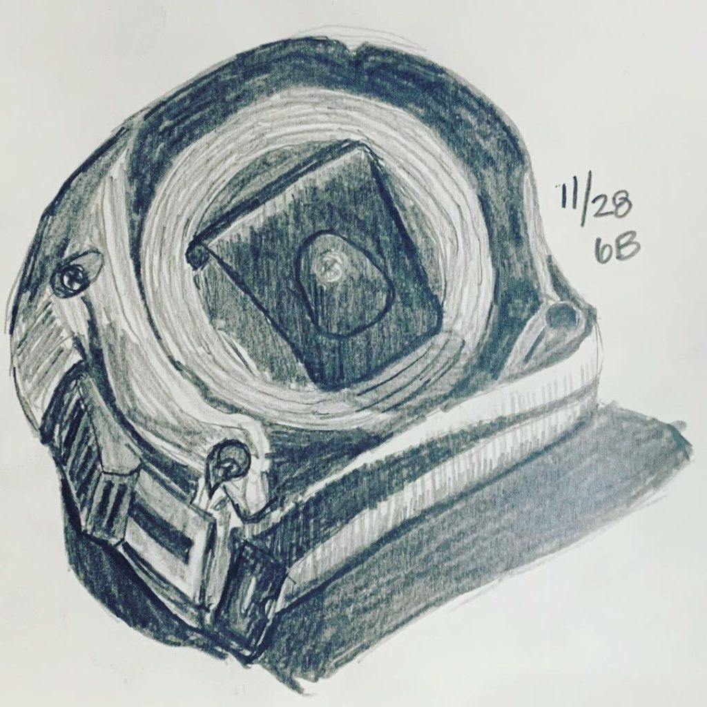 Read more about the article Day 89.  Switched to a 6B drawing stick.