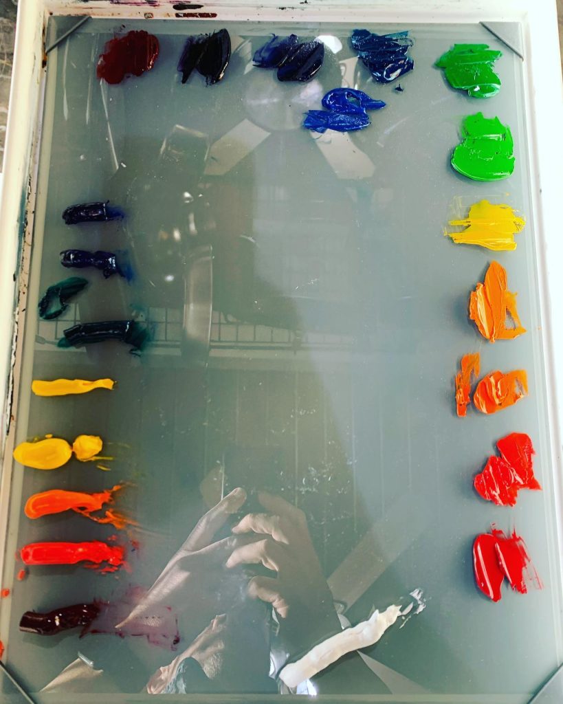 Read more about the article Pulled my 22 year old paint box out to work through Arthur Sternâ€™s â€œHow to See C