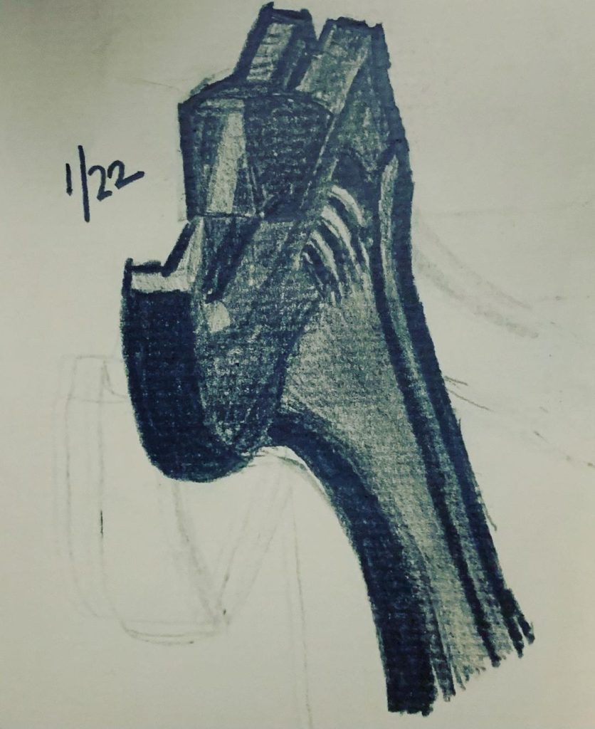 Read more about the article Strada Day 22.  Consecutive Day 144. My foreshortening needs work.