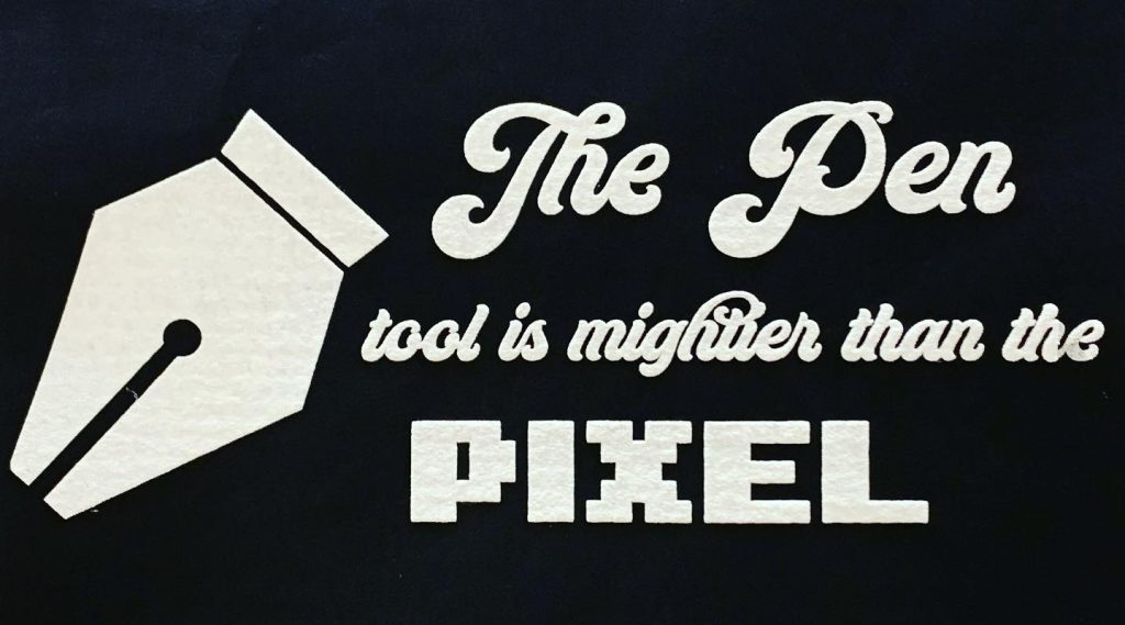 Read more about the article Yesterdayâ€™s screen printing class included the use of puff additive in the ink f