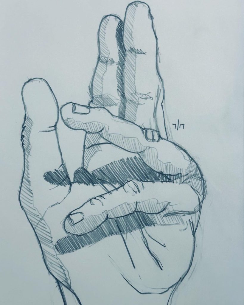 Read more about the article Day 1,416. This is yesterday eveningâ€™s post LA art trip drawing.